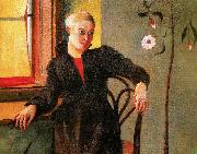 Kosztka, Tivadar Csontvry Woman Sitting by the Window France oil painting artist